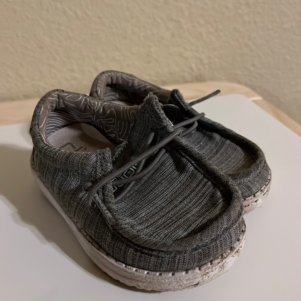 Grey Hey Dude toddler shoes